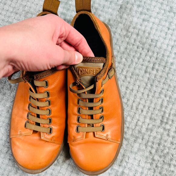 CAMPER Men's Orange Leather PEU Cami Walking Shoe Womens 10, Mens 8 - Picture 3 of 7